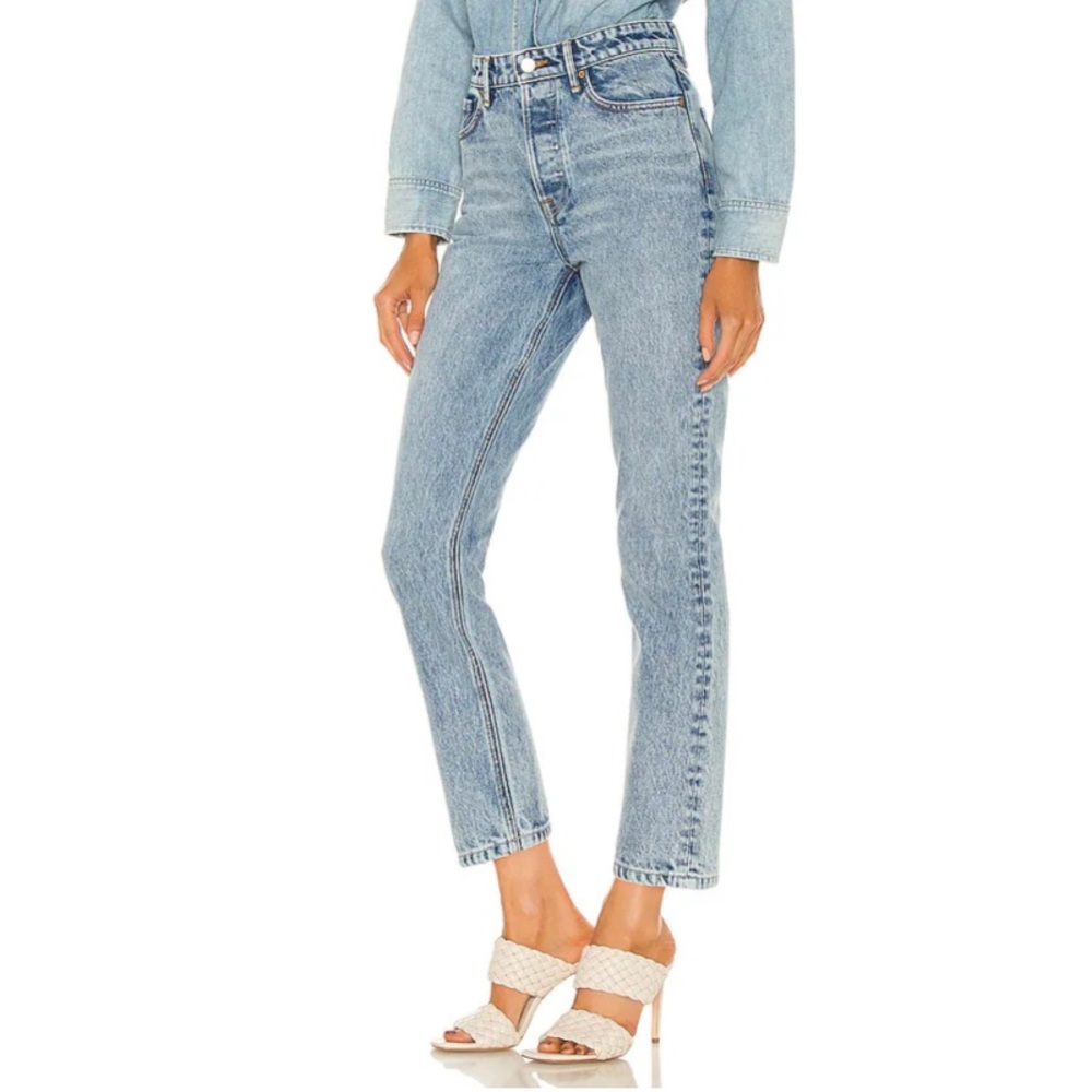 GRLFRND - Karolina High Rise Straight Crop in Larchmont